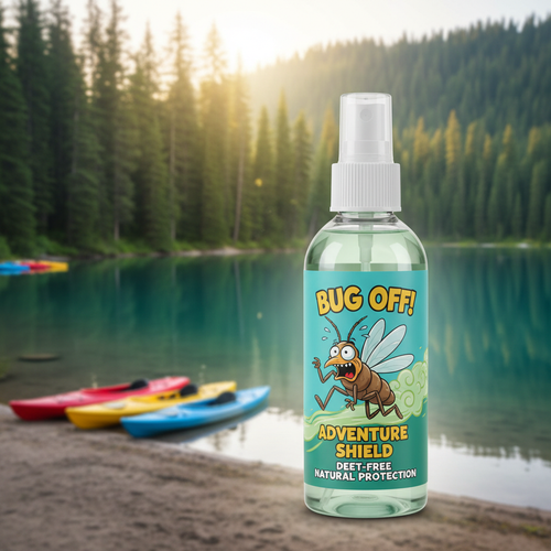 Repelente de mosquitos - lago y kayaks
